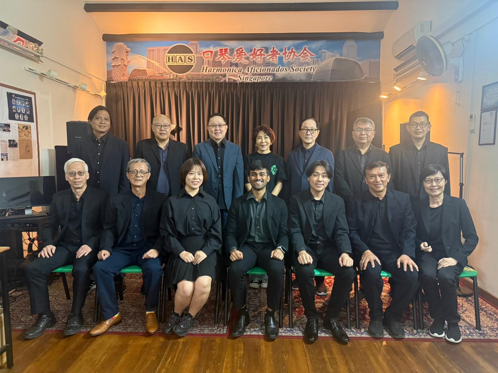 The HAS 16th Management Committee at the HAS Clubhouse
